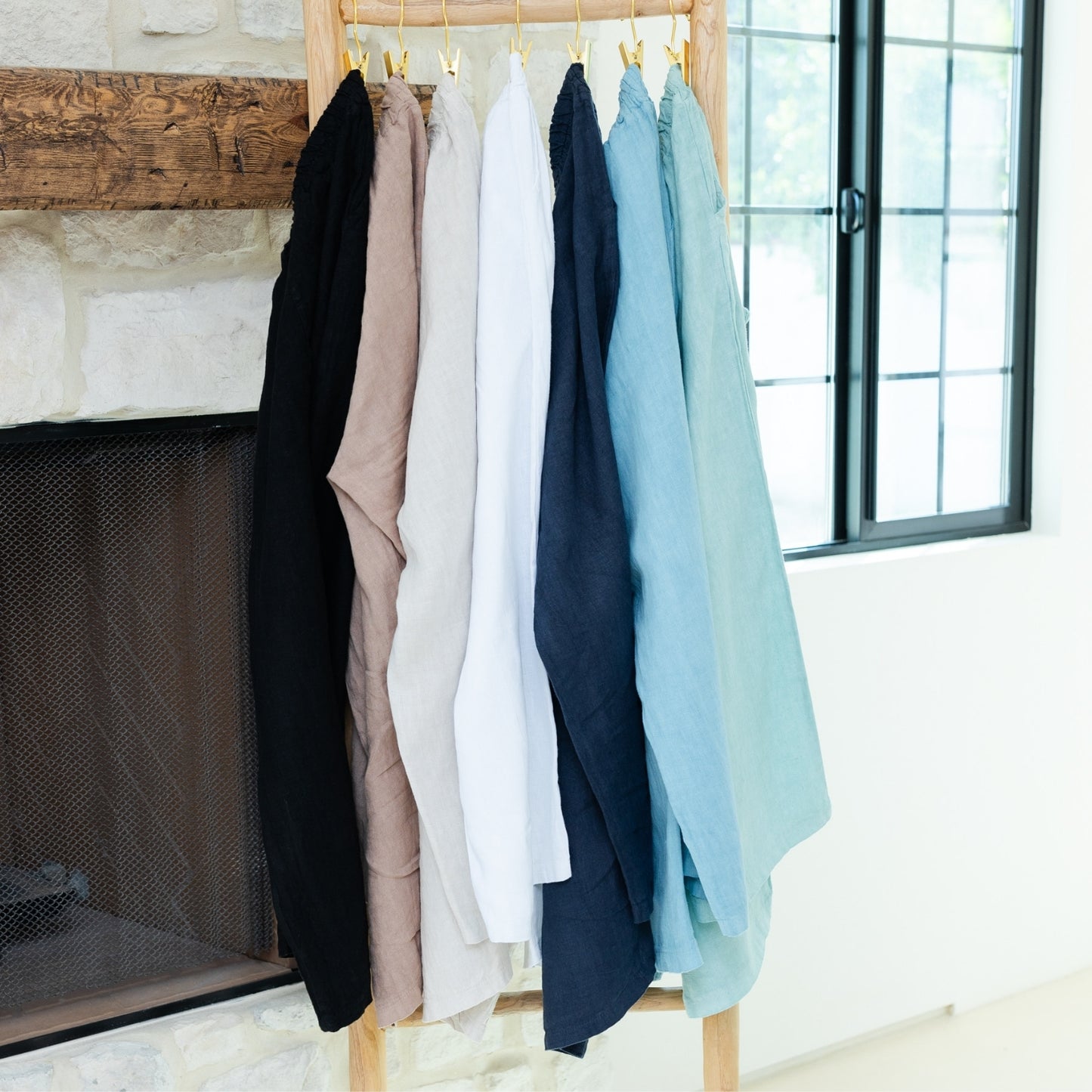 Linen Wide Cropped Pants