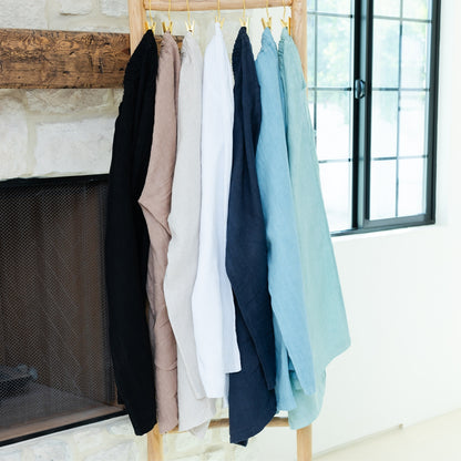 Linen Wide Cropped Pants