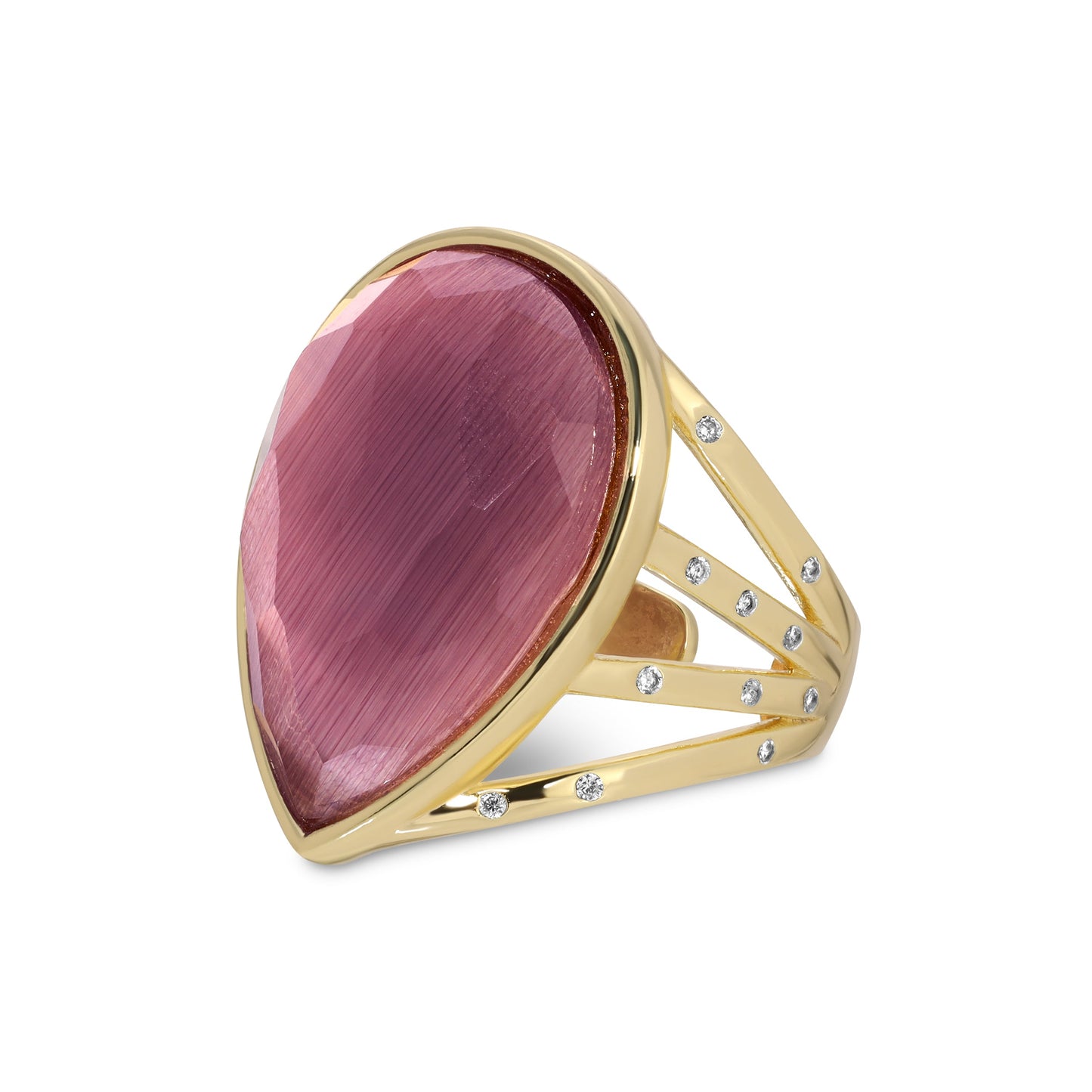 Boss Babe Stone Teardrop Ring