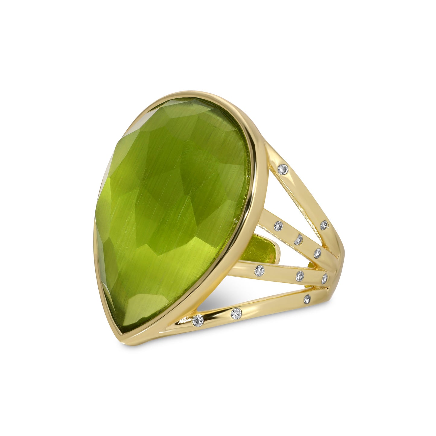 Boss Babe Stone Teardrop Ring