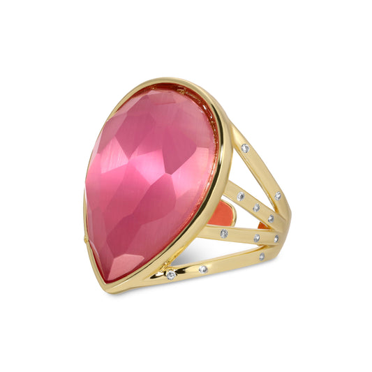 Boss Babe Stone Teardrop Ring