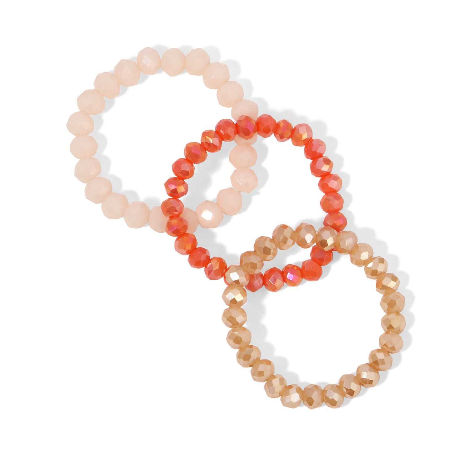 Pack of 8 (Set/3 Crystal Rings)