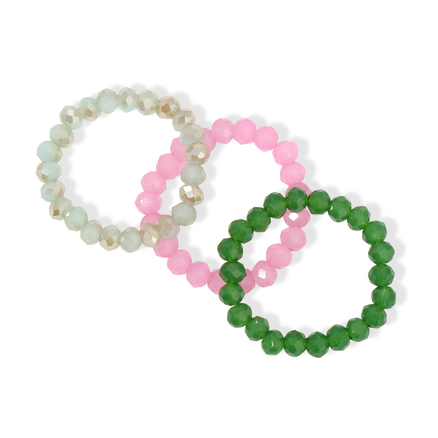 Pack of 8 (Set/3 Crystal Rings)