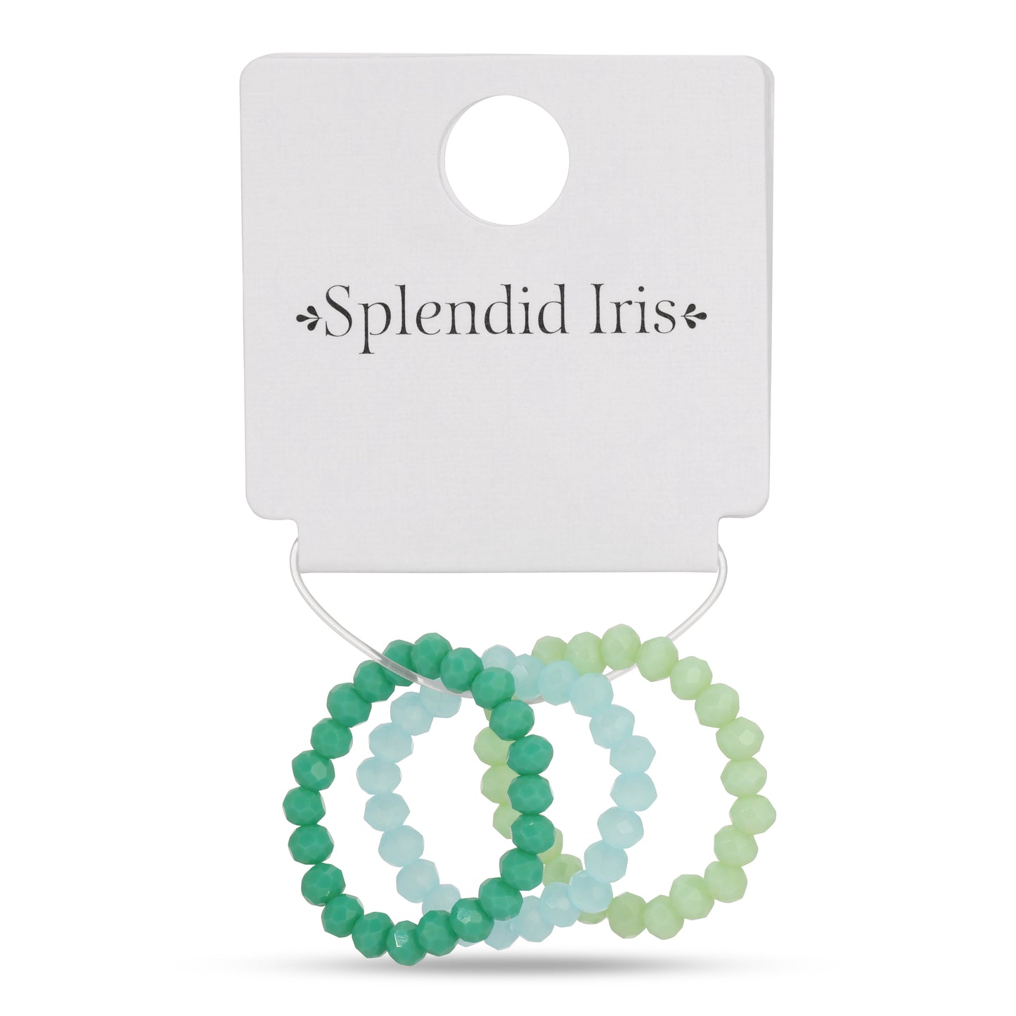 Pack of 8 (Set/3 Crystal Rings)