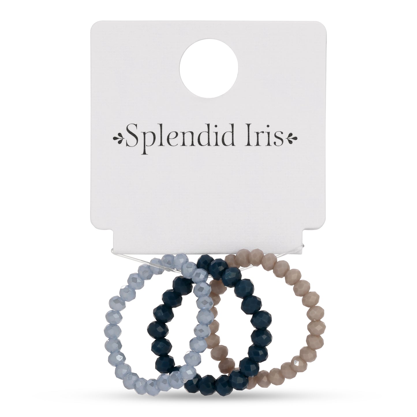 Pack of 8 (Set/3 Crystal Rings)