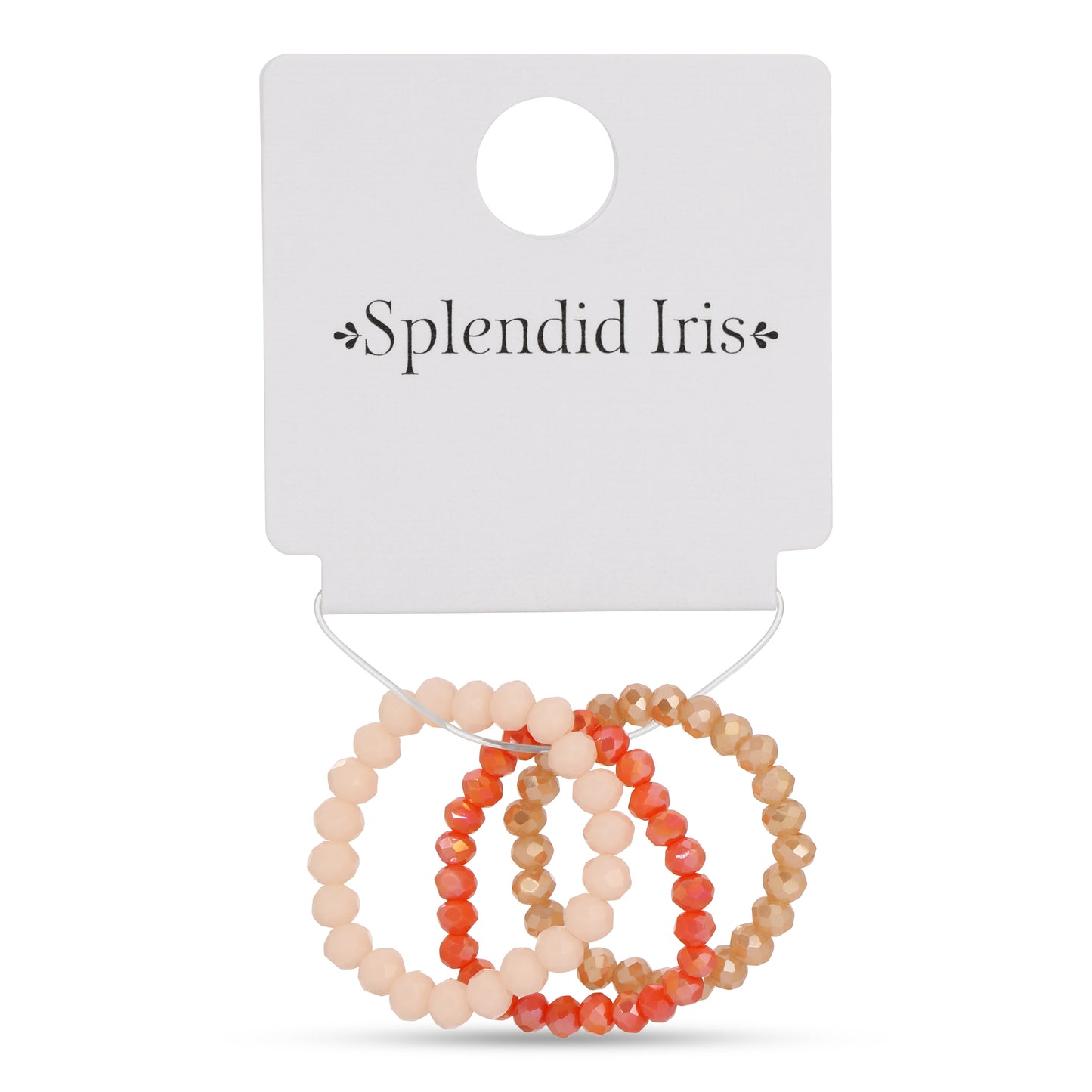 Pack of 8 (Set/3 Crystal Rings)