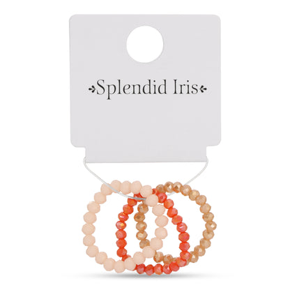 Pack of 8 (Set/3 Crystal Rings)