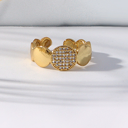 Stand Out Pave Circle Ring