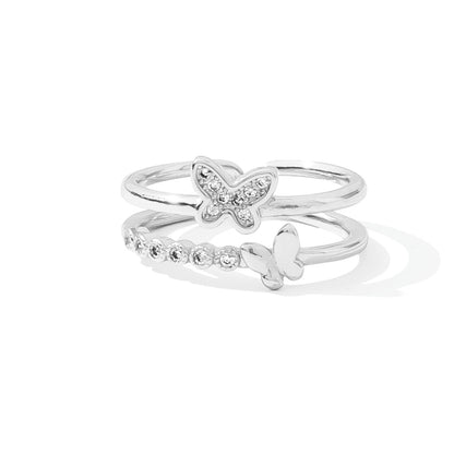 Delicate Butterflies Adjustable Ring