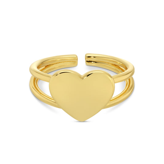 Adjustable Heart Ring