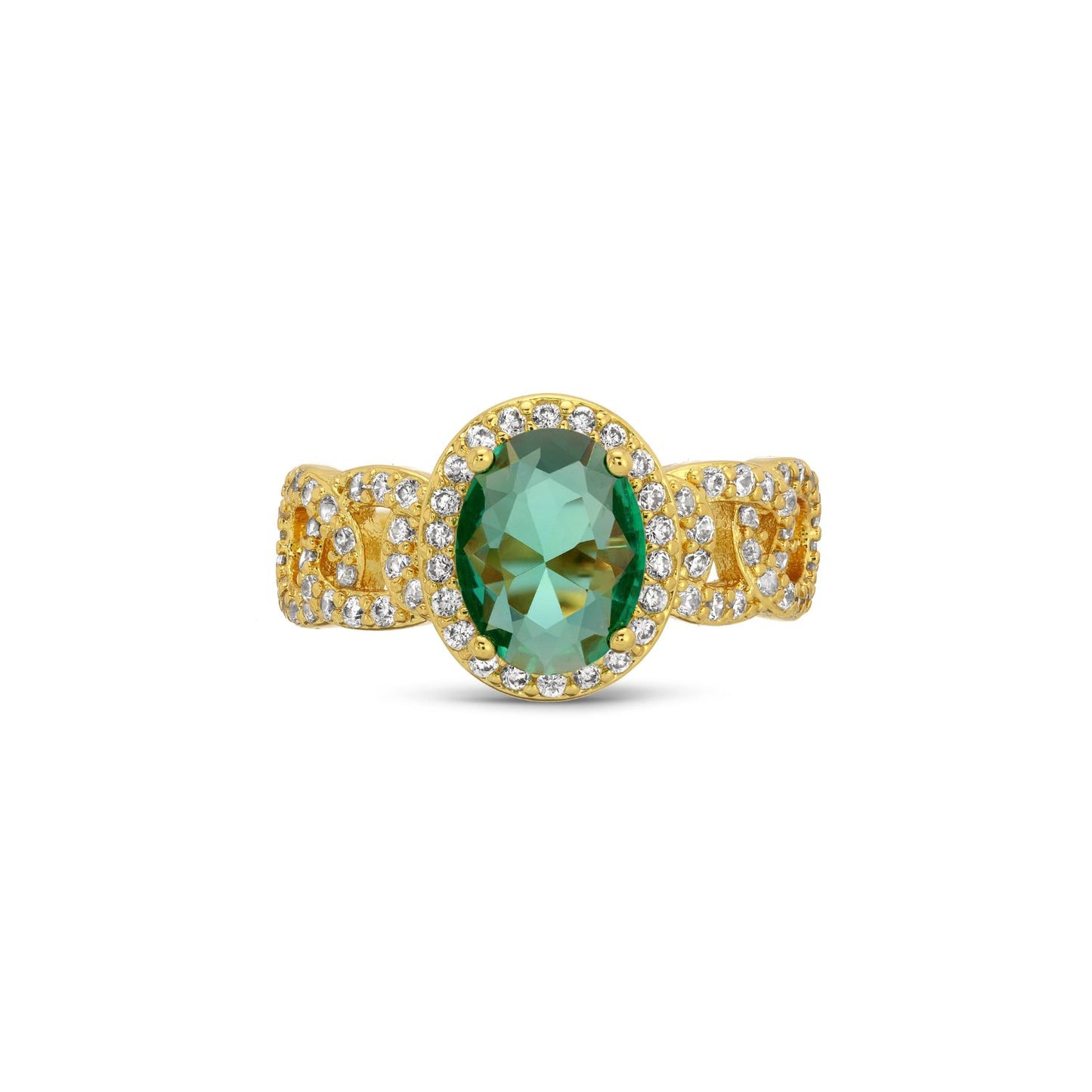 Bold Glitzy Adjustable Ring