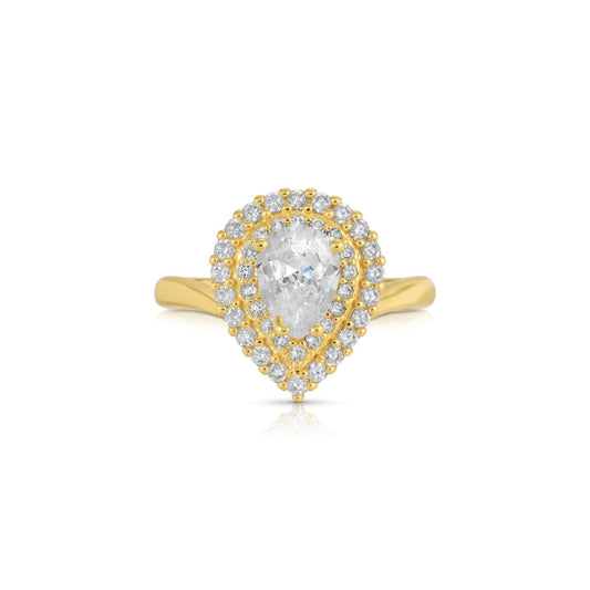 Large Faux Diamond Ring