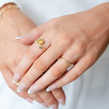 Rose Adjustable Ring