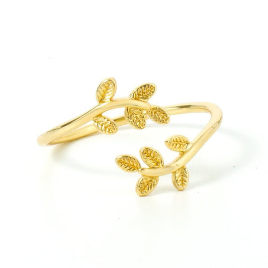 Adjustable Delicate Leaf Ring