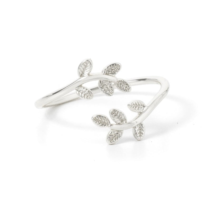 Adjustable Delicate Leaf Ring
