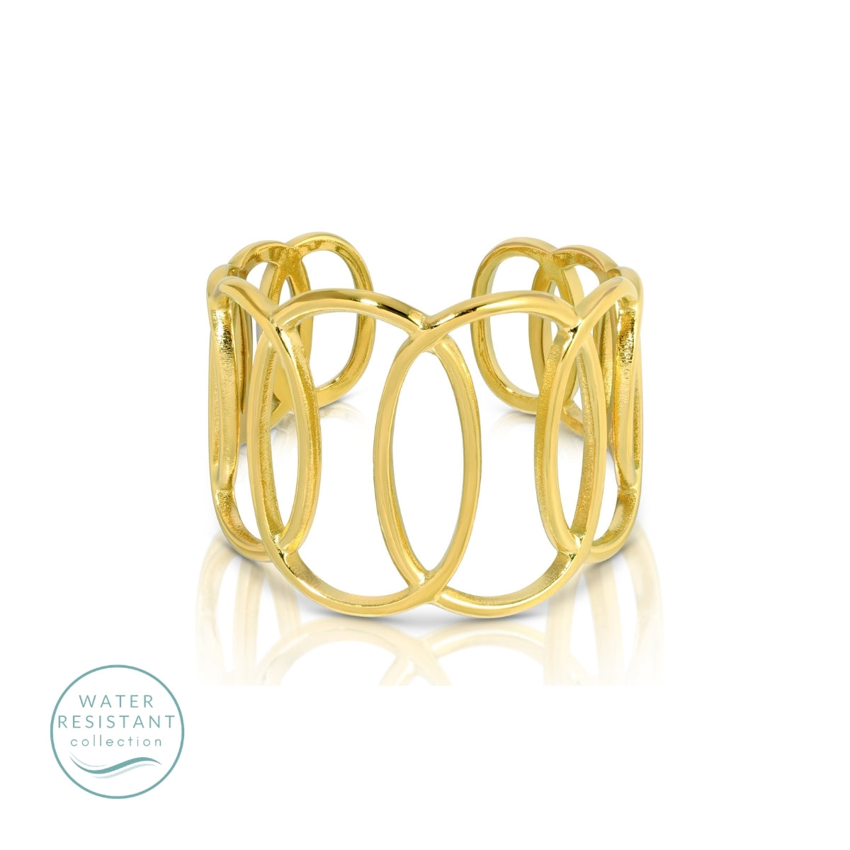 Large Delicate Statement Ring, Water-Resistant