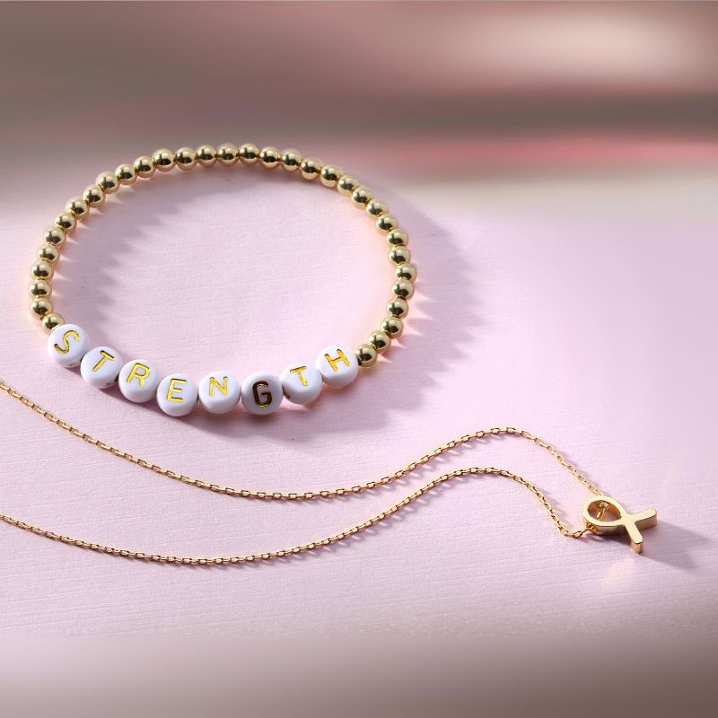 Ribbon of Hope Necklace - Shine for a Cause