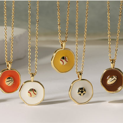 Goal!! Soccer Ball Pendant Necklace