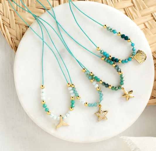 Set/8 Ocean String Necklaces