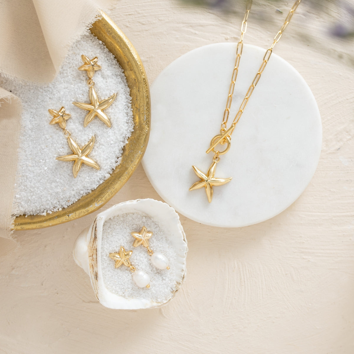 Starfish Statement Earrings