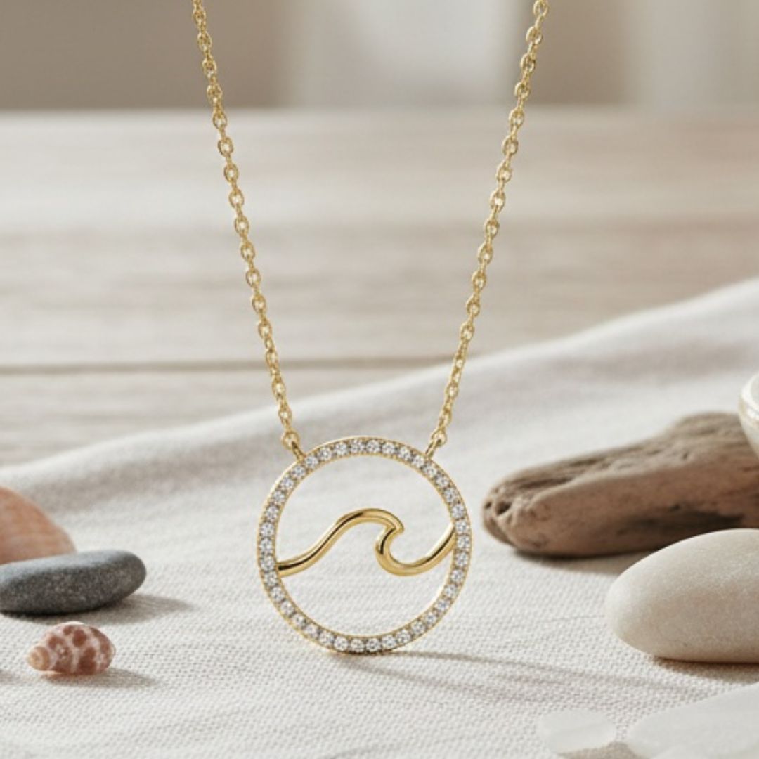Ride the Wave Pendant Necklace