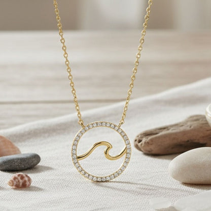 Ride the Wave Pendant Necklace