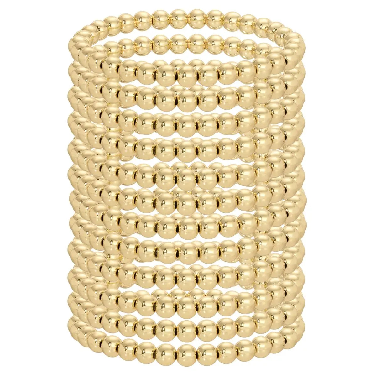 Set/12 6mm Beaded Bracelets