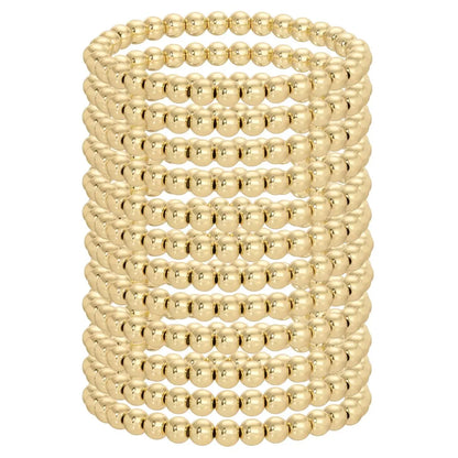 Set/12 6mm Beaded Bracelets