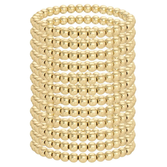 Set/12 6mm Beaded Bracelets