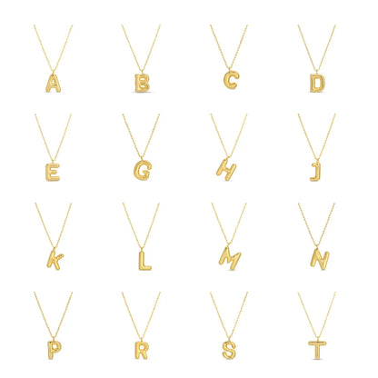 Pack/32 Large Balloon Initial Pendants