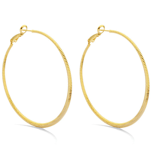 Large Shimmer Latch Back Hoops