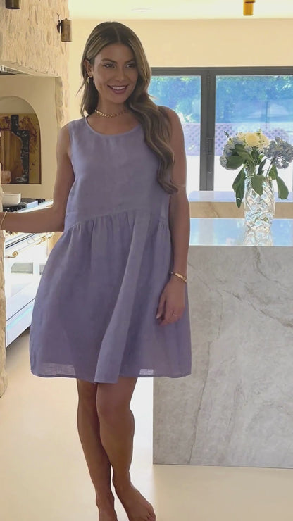 Linen Babydoll Dress