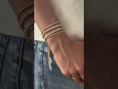 Statement Faux Diamond Pulley Bracelet