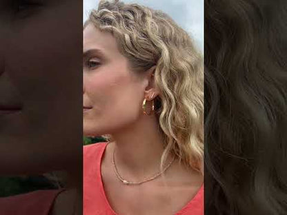 Wide Gilded Hoops